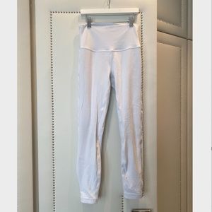 White Lululemon Align Pant 25"